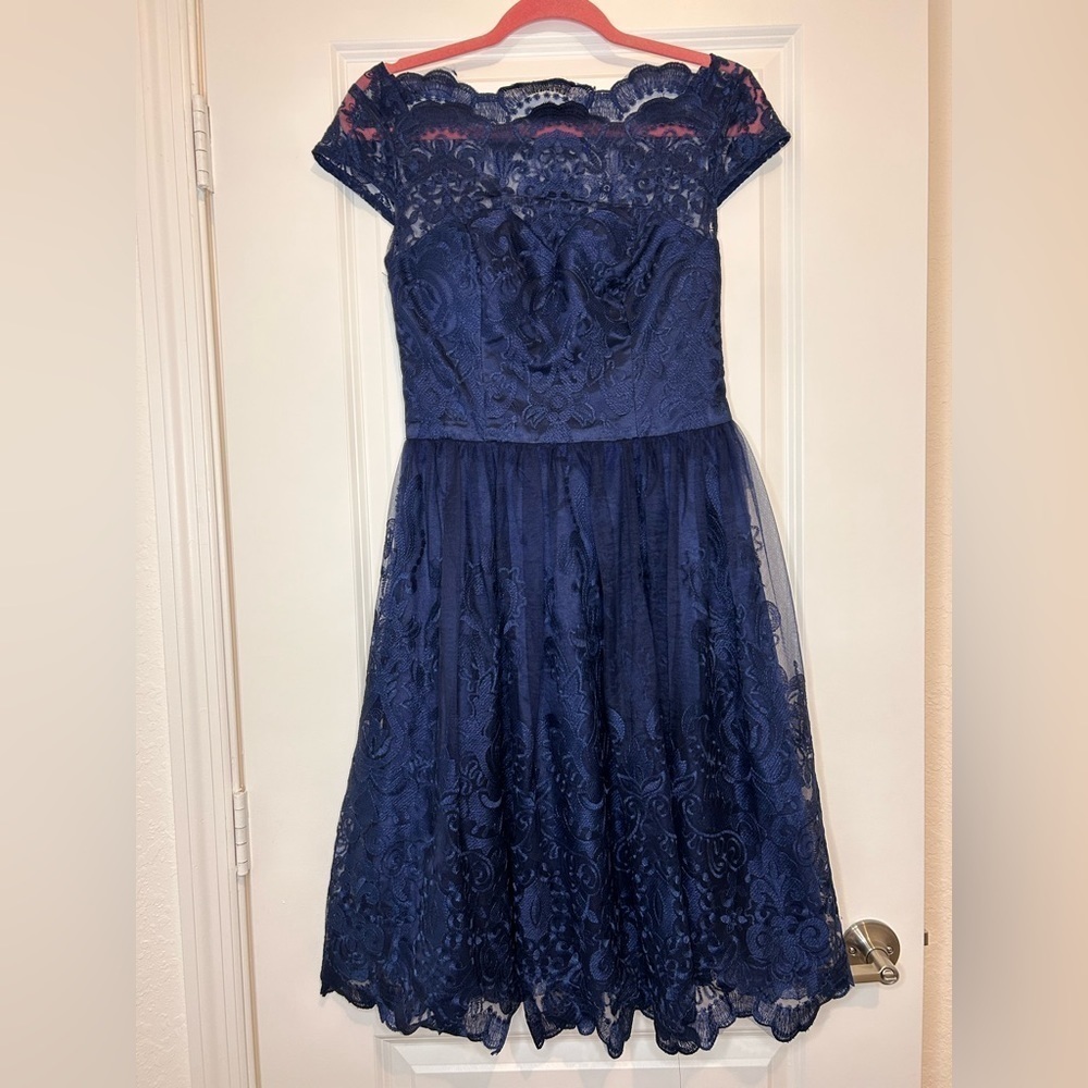 CAP SLEEVE BAROQUE STYLE TEA DRESS NEW - Picture 7 of 9